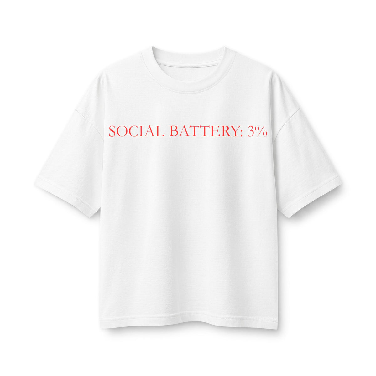 Social Battery 3% Classic Tee