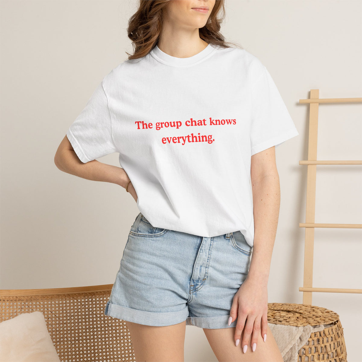 The Group Chat Knows Everything. Classic T-Shirt